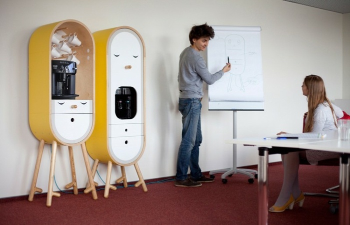 mini bucatarie lo lo yellow white design planning
