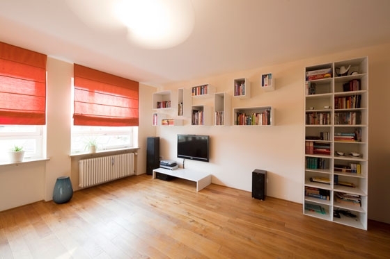 mobilier minimalist în sufrageria mică