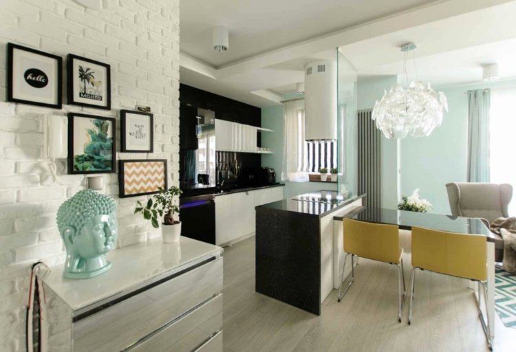 Culoare mentă pentru decorațiuni și pereți de accent