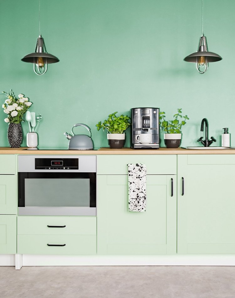 culoare menta 2020 pentru bucatarie