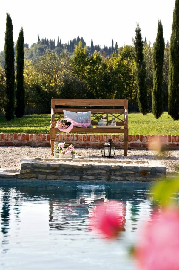 Bancă de grădină decor de grădină pernă felinar mobilier din lemn