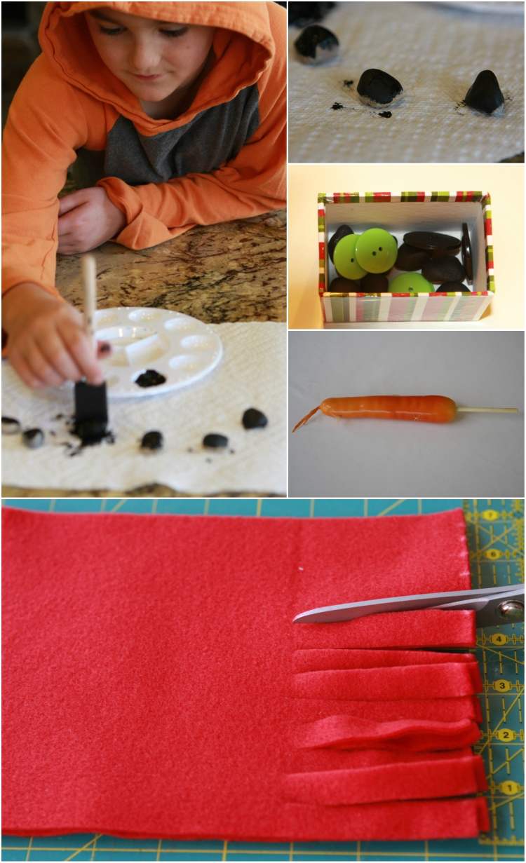 suveniruri Crăciun idei originale diy set om de zăpadă