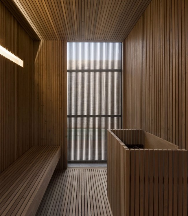 Lee House Sao Paolo Sauna Lemn de interior din lemn