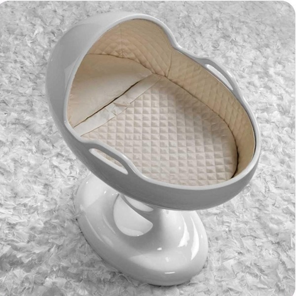 husa interioara dodo din lac alb de matase pătuț dodo capac interior mătase lac alb de lux