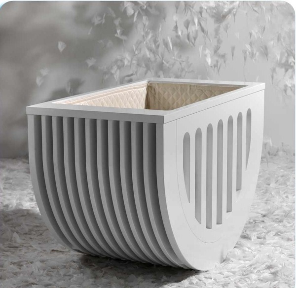 combinație de leagăn moveo leagăn combinație de mătase de mătase albă lux moveo pătuț leagăn mătase alb mătase capac interior lux