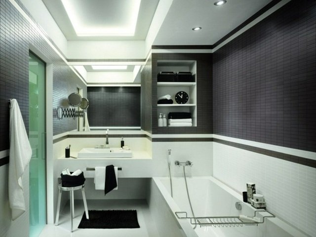 baie moderna negru alb culori neutre negru alb culori neutre design elegant