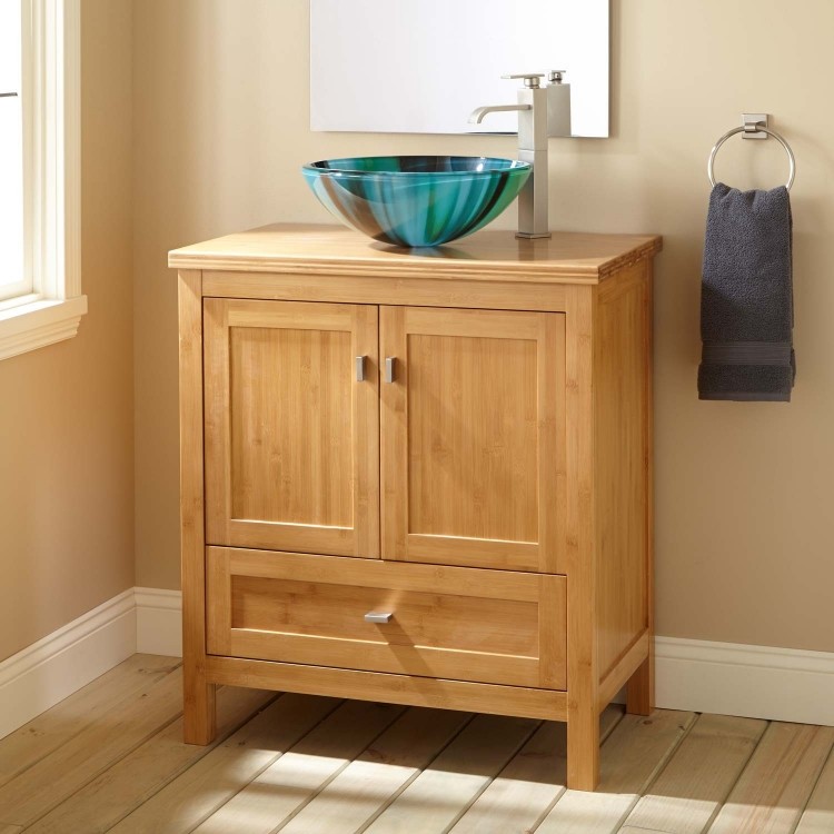 design interesant în sticlă de Murano pentru lavoare mobilier baie-bambus-idei-moderne-vanitate-dulap-usi-lavoar-blat-oval-sticla-murano