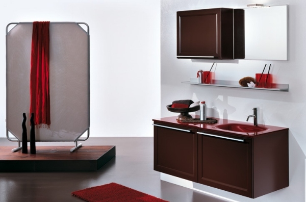 Mobilier de baie clasic - covor de bază Bordeaux