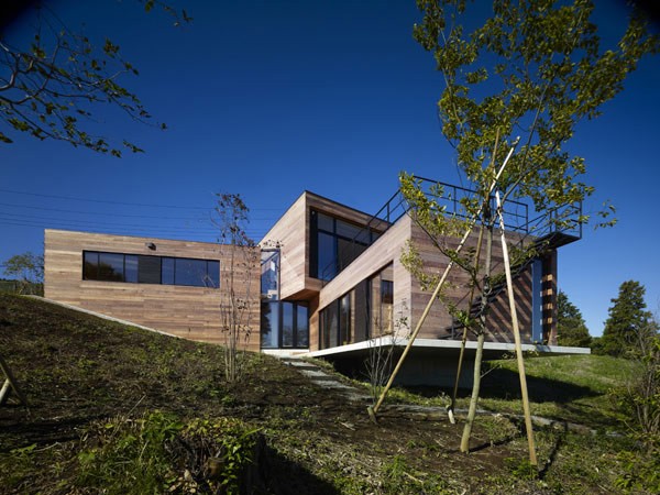 Casă modernă la munte - în față Cabană modernă - față