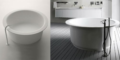 cadă independentă la modă, albă