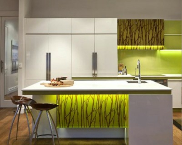 idei elegante de iluminat pentru bucătărie galbenă modernă idei-elegante-moderne-galbene-de-bucătărie