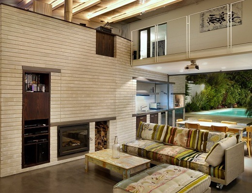 design interior modern cu tavan înalt Zonă nou construită în casă