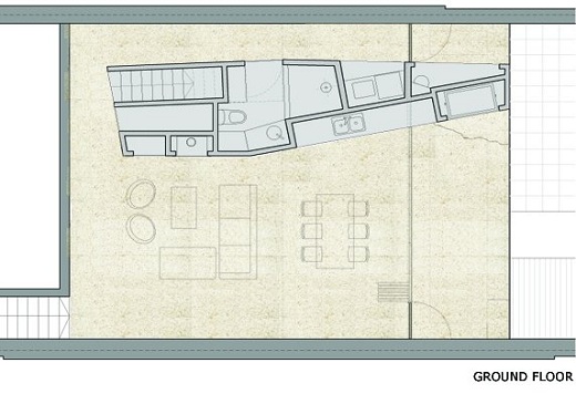 design interior modern - plan arhitectural Plan arhitectural al zonei casei nou construite
