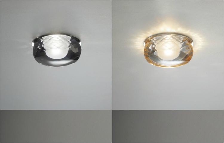 Nuanță de cristal transparentă și chihlimbar lumini-cristal-led-plafon-lumina-încastrată