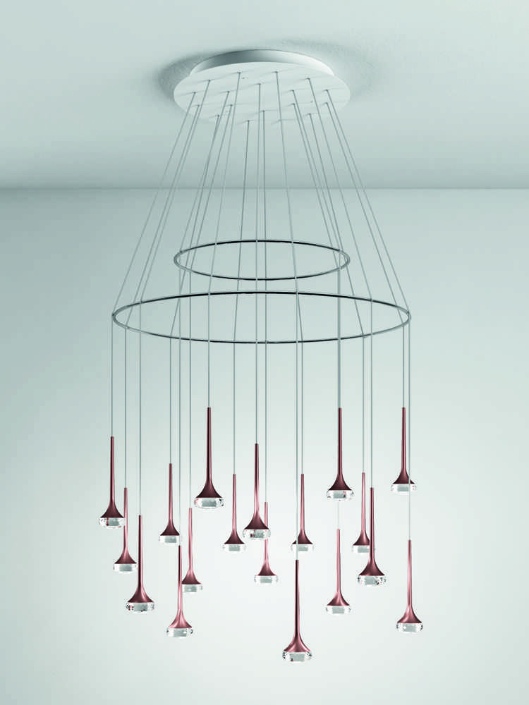 Candelabru zână - finisaj bronz mat cristal-lumini-led-candelabru-bronz-versiune