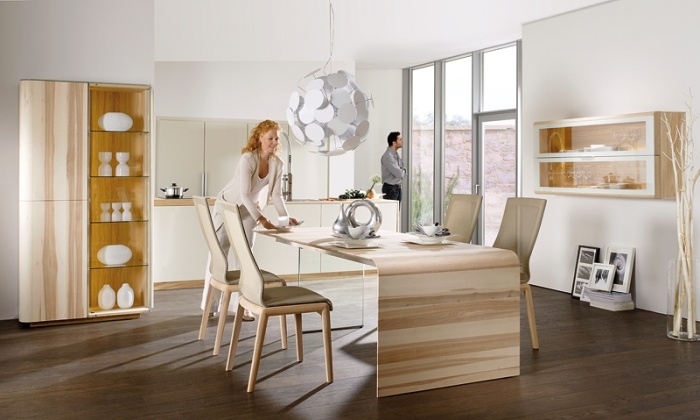 Masă extensibilă din lemn - Spirit1 by Voglaues masă-masă-din-lemn-extensibilă-SPIRIT1-Voglauer-Kernesche-unsă