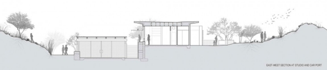 casă modernă trei unități casă principală utilizare mare a sticlei