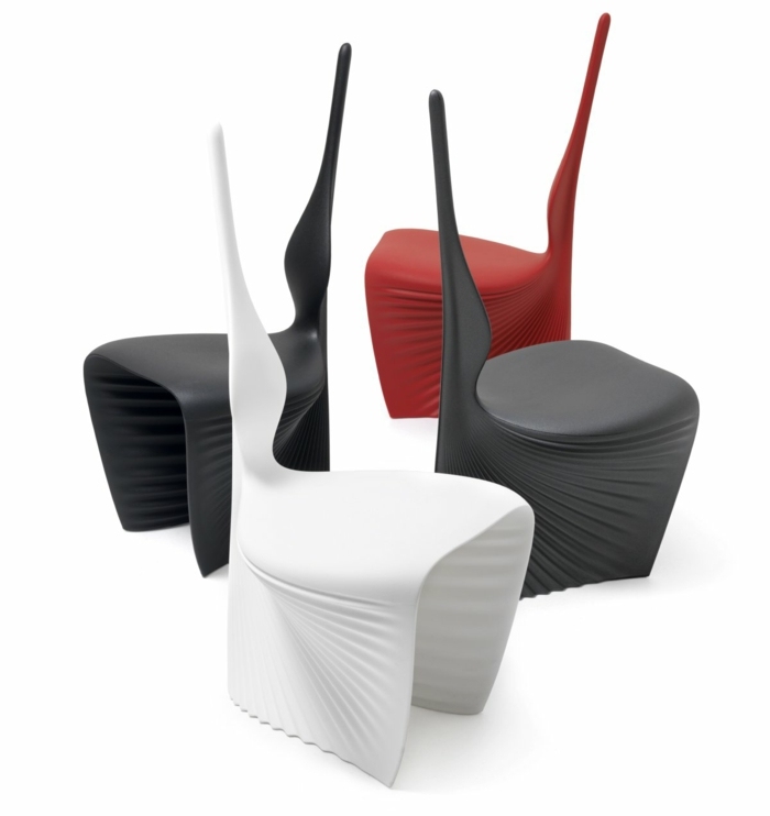 roșu negru alb minimalist modern scaune minimaliste moderne alb-negru