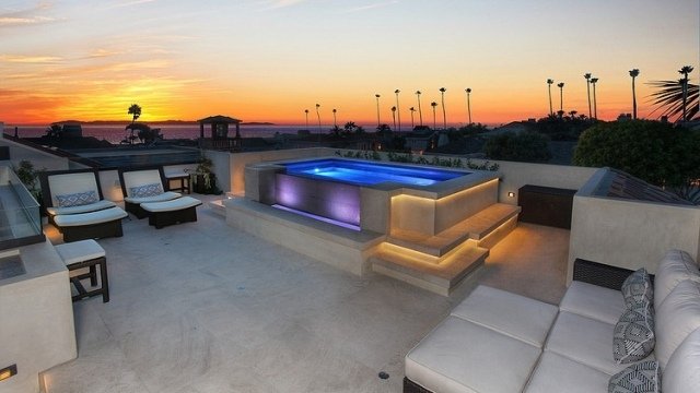 acoperiș terasă cu hidromasaj benzi led iluminat indirect acoperiș-terasă-jacuzzi-led-benzi-iluminat-indirect