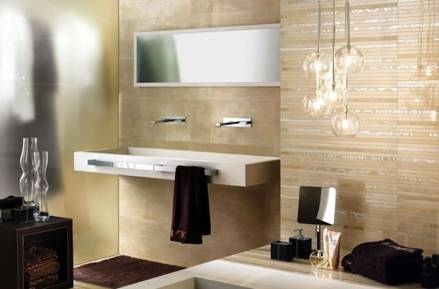 Mobilier de baie minimalist de design italian-gresie perete-ecclettica