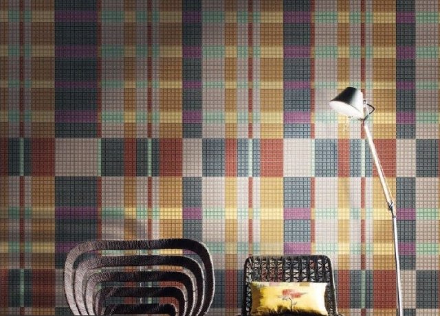 Decorațiuni interioare plăci de mozaic colorate care acoperă pereții-piatră Due Grestec echipamente idei colorate de perete-acoperirea plăcilor de mozaic-piatră Due Grestec