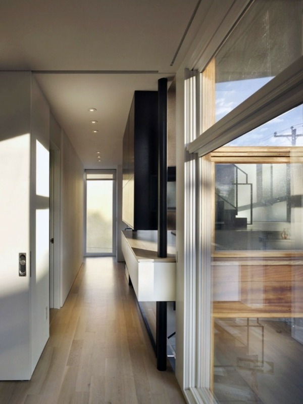 idee minimalistă de proiectare a podelei din lemn idee minimalistă de design hol