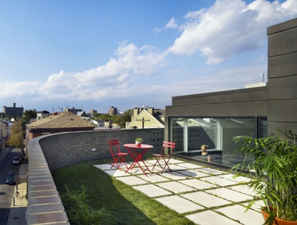 Mobilier amenajat pe grădină pe acoperiș Acoperiș de grădină - așezați mobilier de iarbă