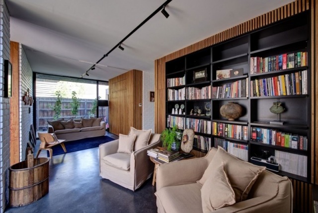casa moderna Melbourne interior materiale naturale casa moderna de familie Melbourne interior materiale naturale