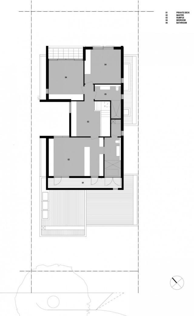 Jessica Liew Modern House Melbourne Australia Planul de etaj modern house Melbourne australia plan etaj