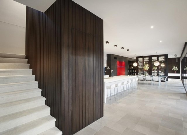 mobilier modern pentru casă de vis piscină albă din lemn închis la culoare mobilier modern pentru piscină, zonă de living din lemn de culoare închisă albă