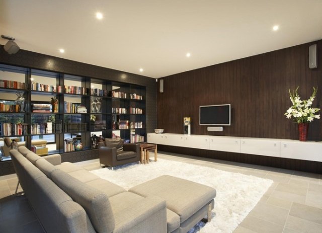 mobilier rezidențial modern mobilier de perete din lemn de culoare închisă mobilier modern pentru casă sufragerie din lemn de culoare închisă