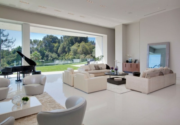 design interior elegant cu mobilier alb