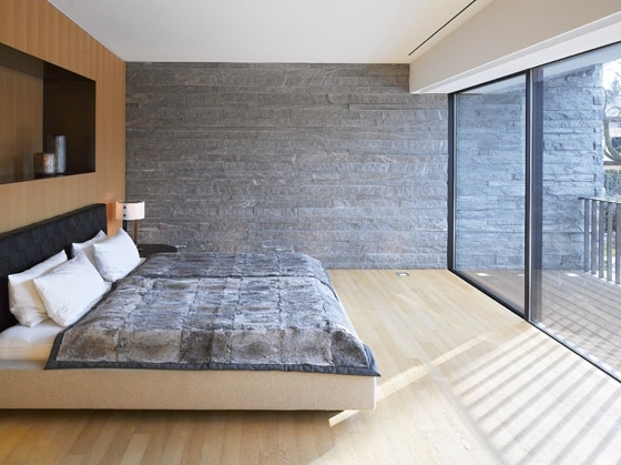 Pat din lemn de dormitor din zid de cărămidă Pat din lemn de dormitor din zid de cărămidă