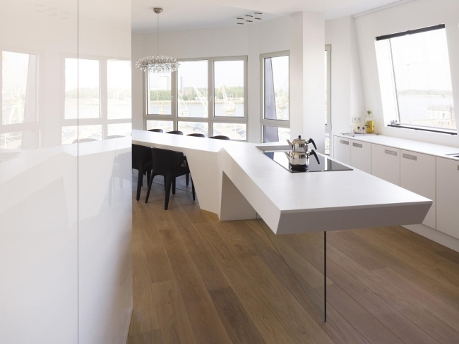 bucatarie insula glasbein modern penthouse design himacscf insulă de bucătărie glasbein modern penthouse design by himacscf