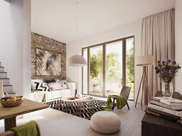 mobilier-living-mobilier-modern-bej-accesorii-de-living-accent-piatra-de-perete