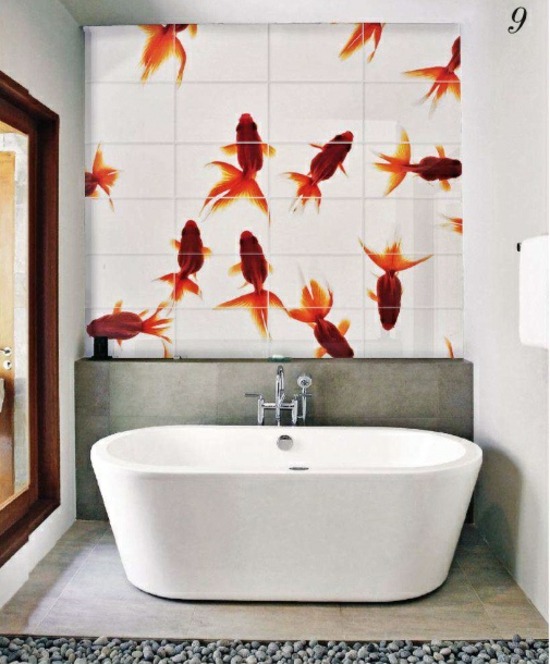 Decorarea peretilor din gresie si baie Decorarea peretilor din gresie si baie