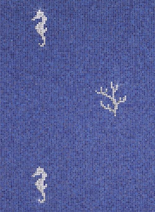 Motiv Swarovski pentru caval de mare Bisazza Cristal Swarovski motiv pentru caval de mare Bisazza