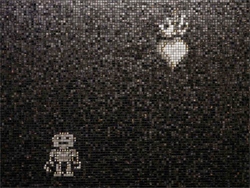 Gresie mozaic Bisazza Placi de mozaic negru Bisazza