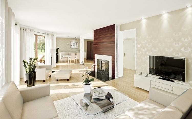 atmosfera relaxata - living in alb crem feng-shui-living-mobilier-alb-canapea-tv-deschis-sfanta-podea-planta-alb-bej