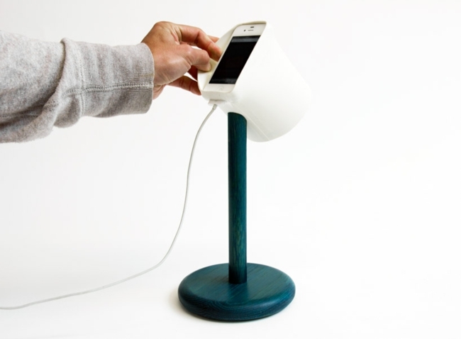 Lampă de masă încărcător din lemn pahar din plastic Design încărcător din lemn pentru pahare din plastic