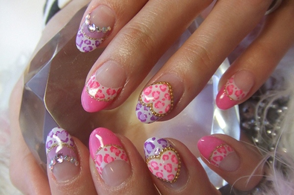 Creați unghii decorate cu unghii cu motive animale în roz Nail art-design-decorate-unghii-motive animale-roz