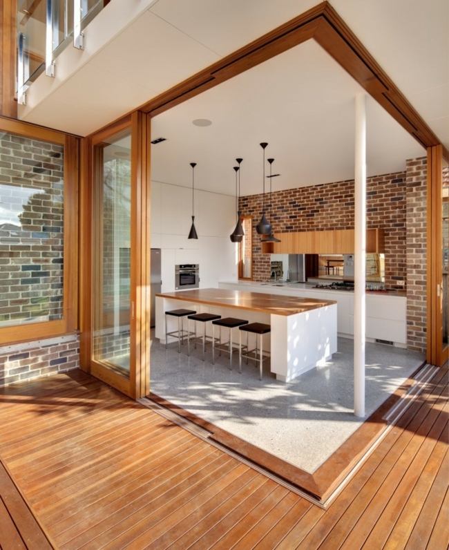 bucatarie mica montata perete de caramida perete spate bucatarie configurați un design de bucătărie de perete de cărămidă