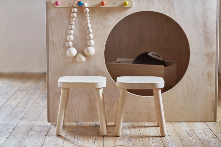 Mobilier pentru copii Ikea din lemn de pin - casă de joacă pentru copii sau peșteră de joacă cu bob natural de lemn natural Mobilier pentru copii Ikea lemn-colecție-nouă-depozitare-scaun-casă de joacă