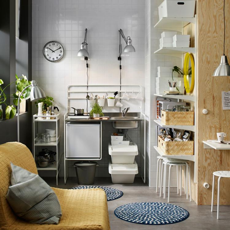 Bucătării Ikea 2018 SUNNERSTA Mini Kitchen White