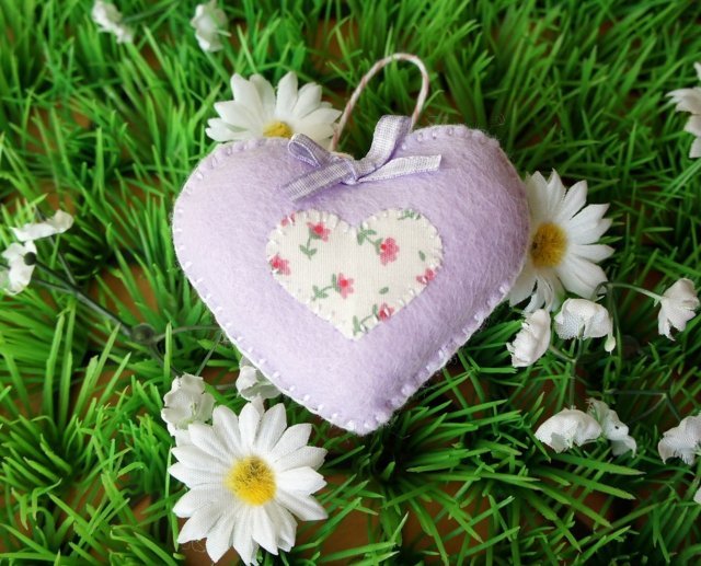 Paști decorând cu dragoste idei de cusut cu țesături inimii decorați inima faceți idei de țesături singur