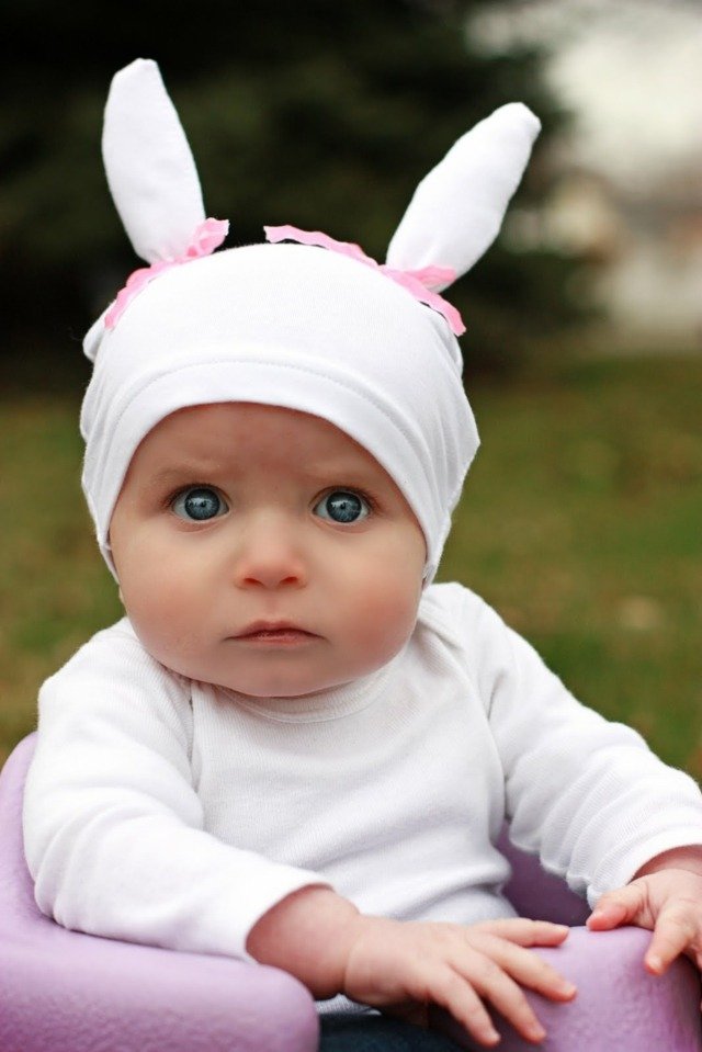 copii drăguți urechi de iepuraș de Paște bebeluș Pălărie pentru copii cu urechi de iepuraș de Paște pentru copii