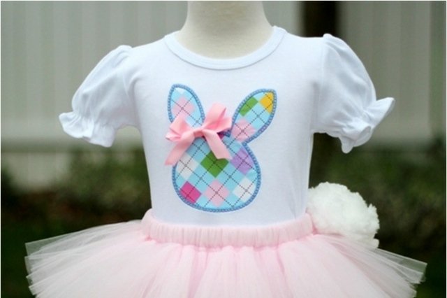 Tricou iepuraș de Paște fustă tutu copii amuzant Tricou fusta tutu pentru copii idei amuzante de artizanat