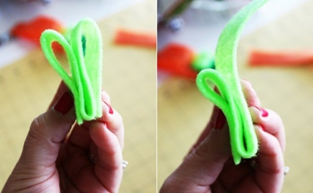 Realizați singuri ornamente din fetru decor de Paște Instrucțiuni de decorare de Paști, pasul 4