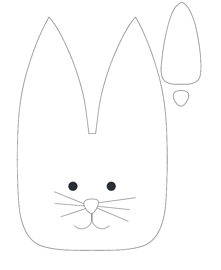 cusut-șablon-de-Paște-sac-de-iepurași-Paște