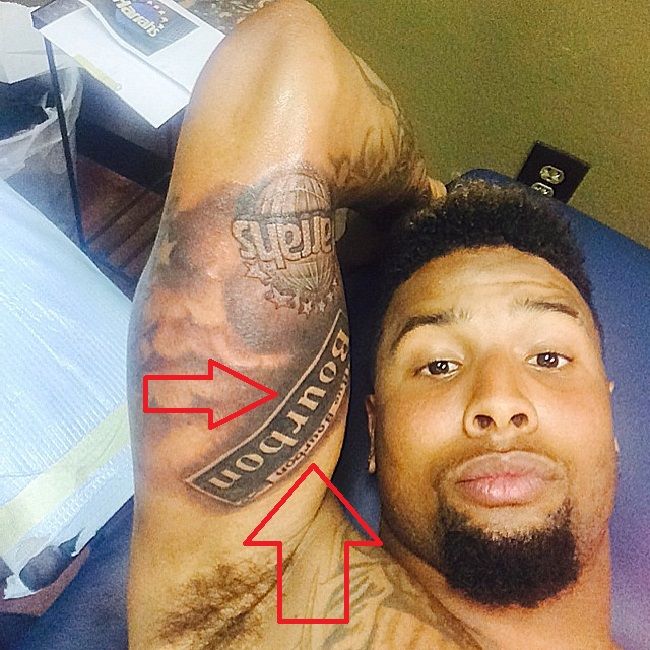Odell Beckham Jr-Bourborn-tetovaža